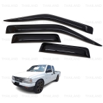 กันสาดฝย คิ้วกันสาด 4 ชิ้น สีดำ สำหรับ Isuzu TF TFR Pick Up (Cab Model Only) ปี 1989-1997